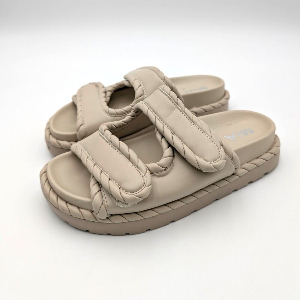 Mia Marielena Double Strap Sandals Open Toe Women's Ice Size US6 EU36.5